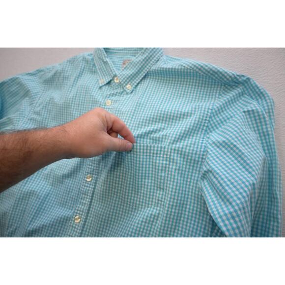J Crew Dress Shirt Casual Plaid Long Sleeve Button Up Mens Size Large - Picture 5 of 7